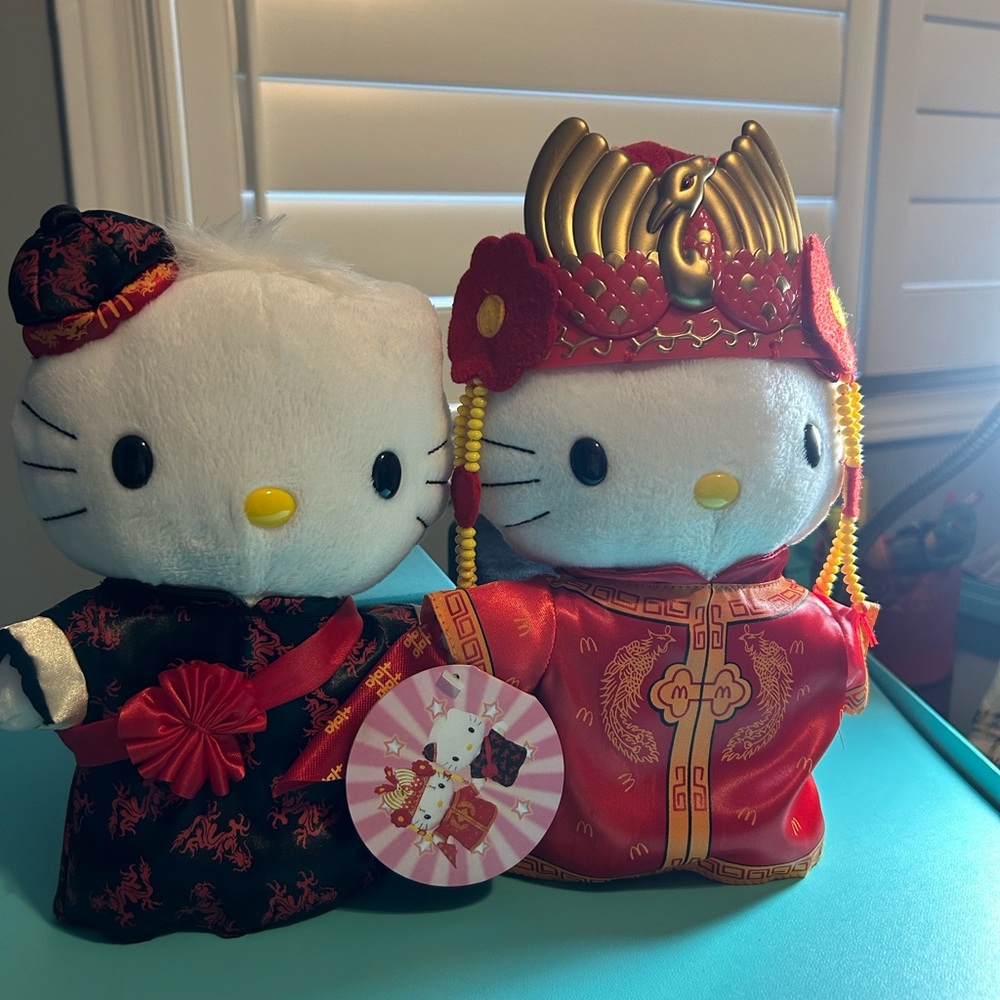 Sanrio Hello Kitty McDonald's LE Chinese Wedding Plush Dolls